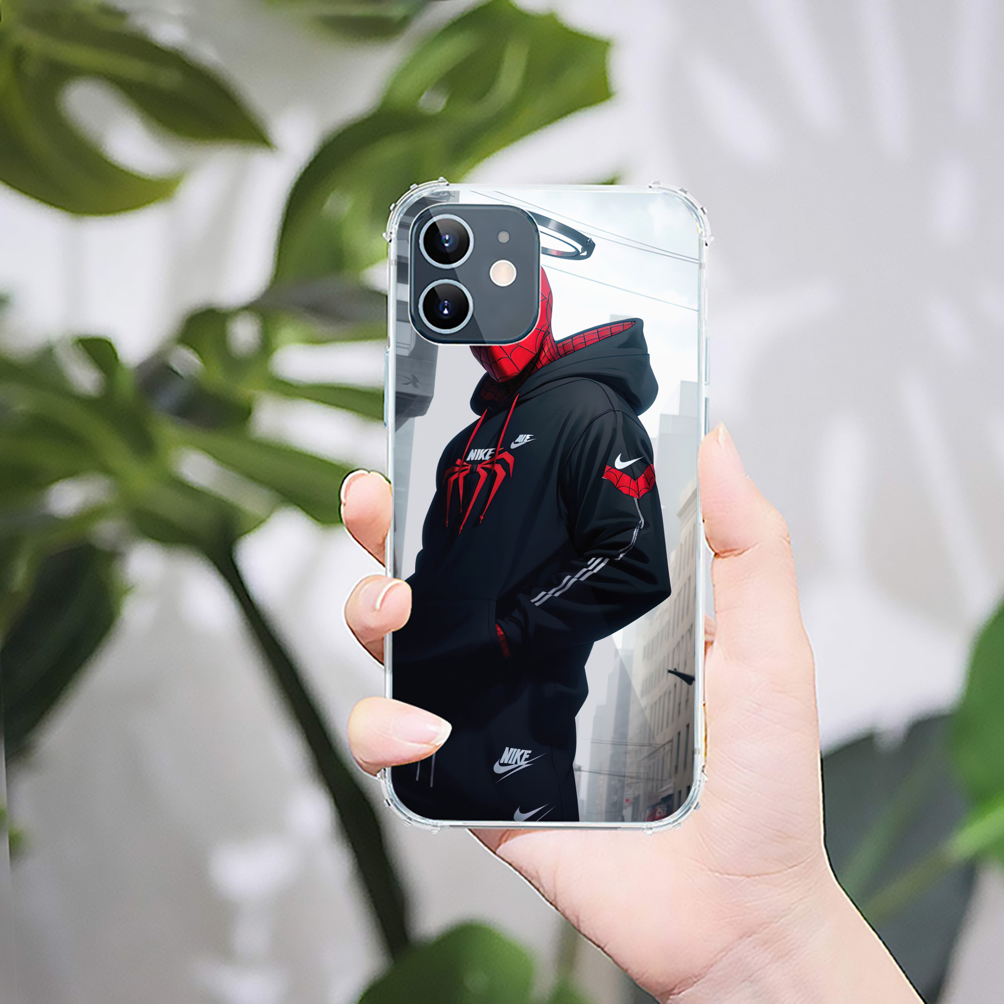 （画像用） Spider Man スパイダーマン 【iPhone 12シリーズ対応】透明スマホケース（クリアソフトケース）